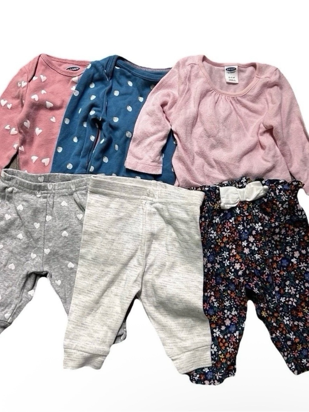 Baby Girl Long Sleeve Bodysuits Pants Size 0-3 Months
